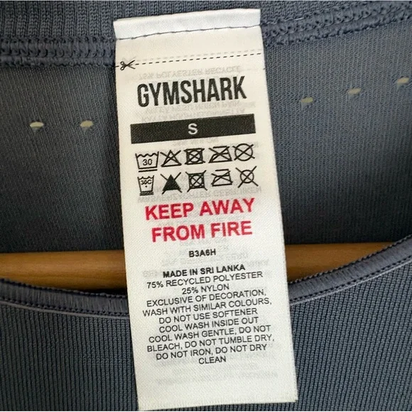 Gymshark Sweat Seamless Long Sleeve Crop S - Picture 2 of 4